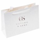 estime&sens Tragetasche Weiß – Kraftpapier