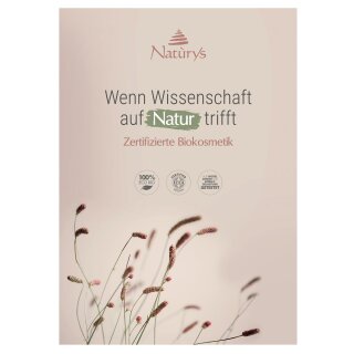 Poster Naturys "Wenn Wissenschaft auf Natur trifft" 50 x 70 cm